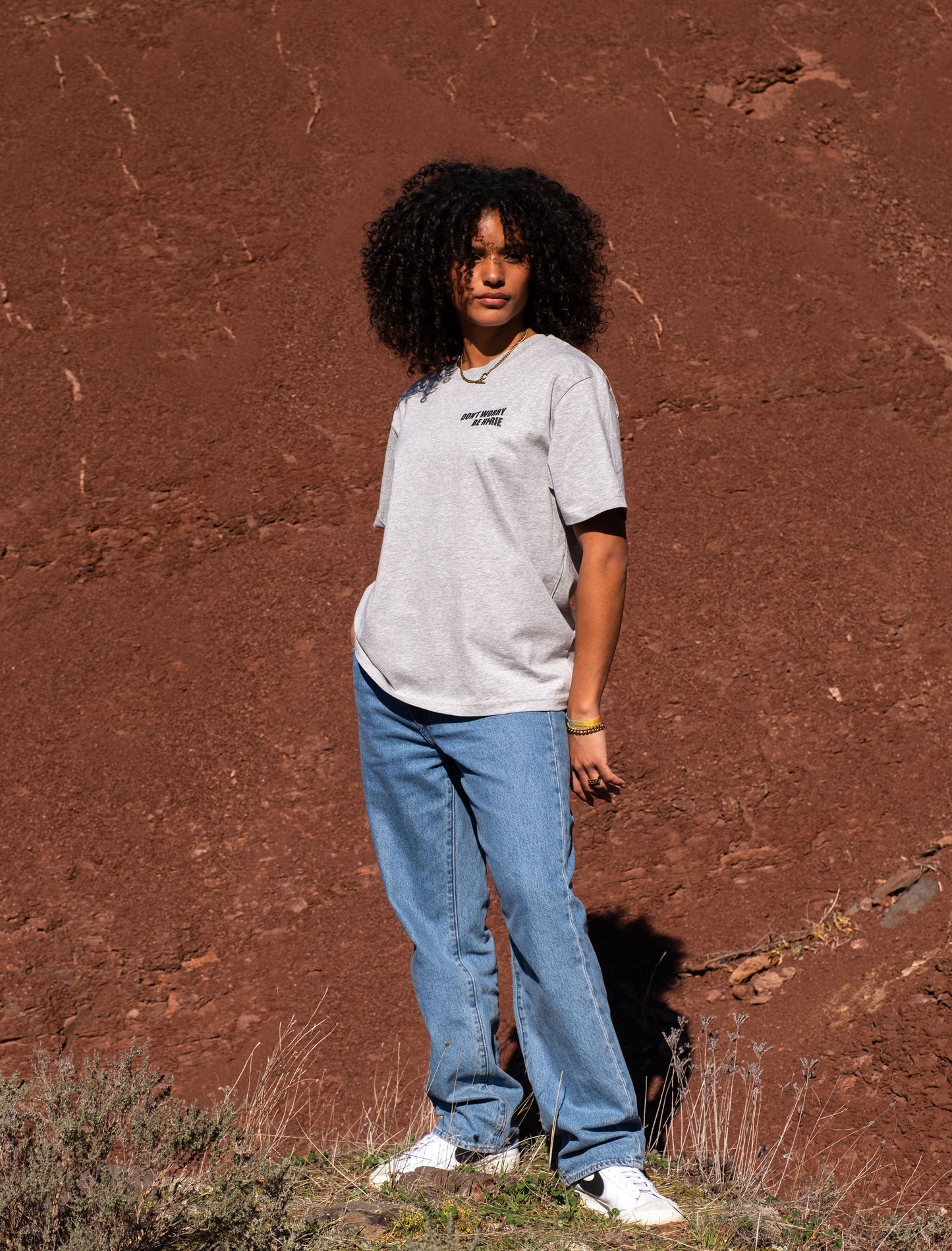 DROP 1 / BACK STYLE - gris chiné - unisexe - bio