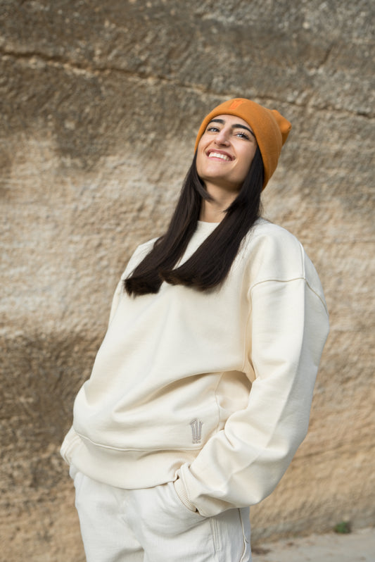 ROUND / écru - unisexe - bio