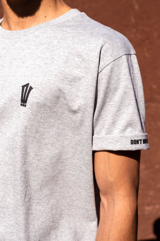 DROP 1 / ROLL-UP - gris chiné - unisexe - bio