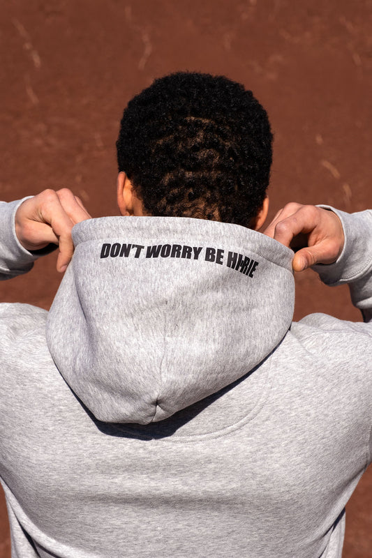 DROP 1 / CRESTHOOD - gris chiné - unisexe - bio