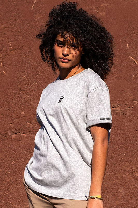 DROP 1 / ROLL-UP - gris chiné - unisexe - bio